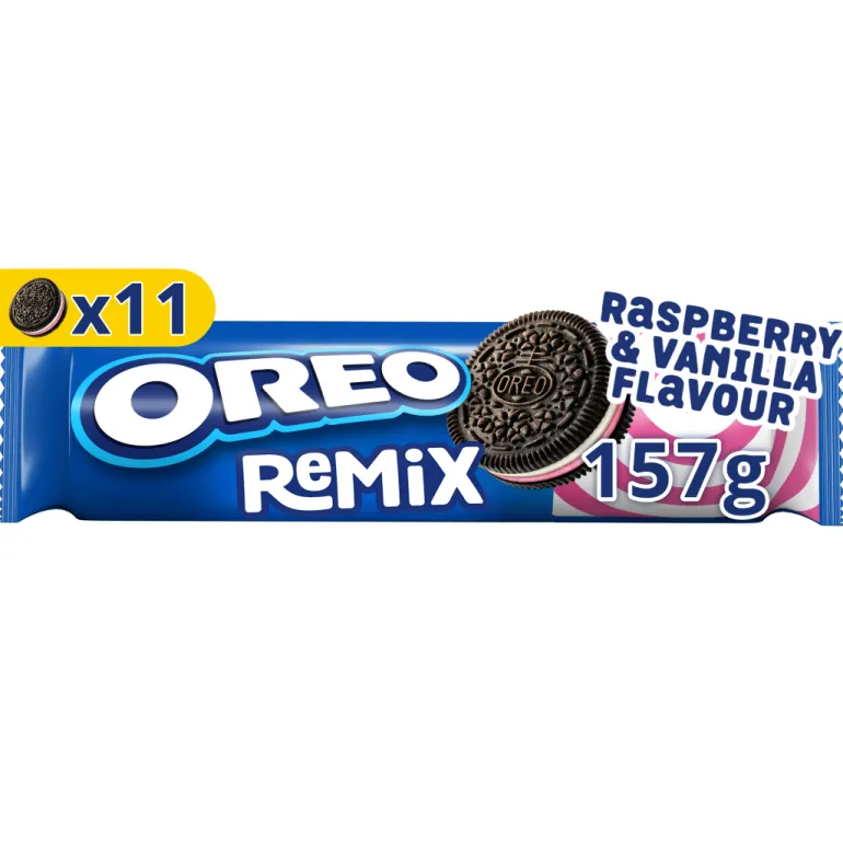 Bolachas Oreo com Recheio de Baunilha e Framboesa