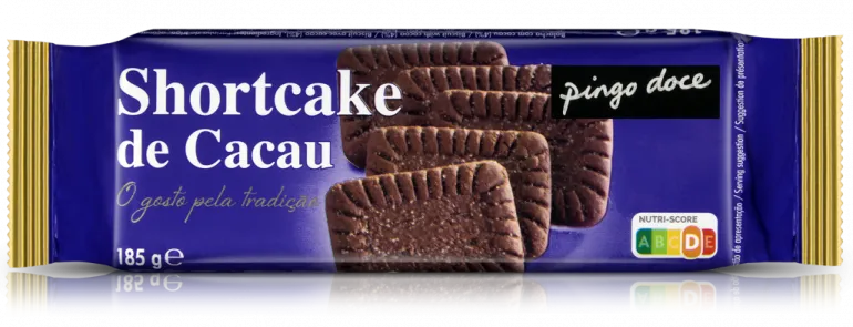 Bolachas Shortcake de Cacau