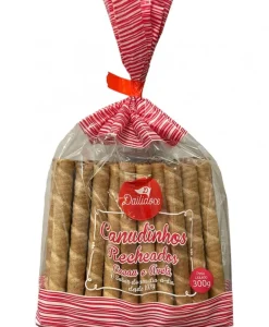 Bolachas Wafer Canudinhos Recheados com Cacau e Avelã