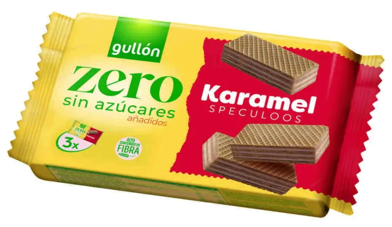 Bolachas Wafer Karamel Speculoos sem Açúcar