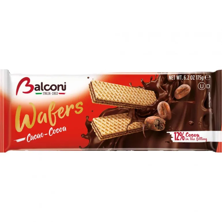 Bolachas Wafers com Cacau