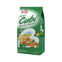 Bolachas Wafers Cubí com Recheio de Chocolate de Avelã