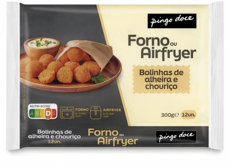 Bolinhas de Alheira e Chouriço Pré-Fritas Congeladas