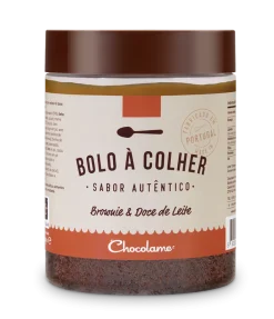 Bolo à Colher Brownie e Doce de Leite Chocolame