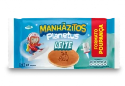 Bolo Manhãzitos Planetus Leite