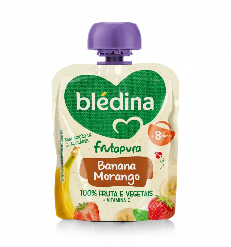 Bolsa de Fruta Banana e Morango