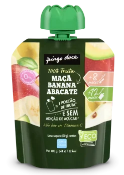 Bolsa de Fruta Maçã, Banana e Abacate