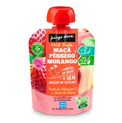 Bolsa de Fruta Maçã, Pêssego e Morango