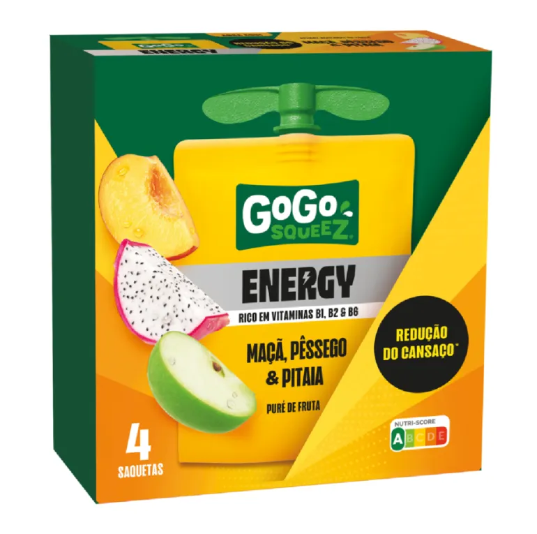 Bolsa de Fruta Maçã, Pêssego e Pitaia Pack 4