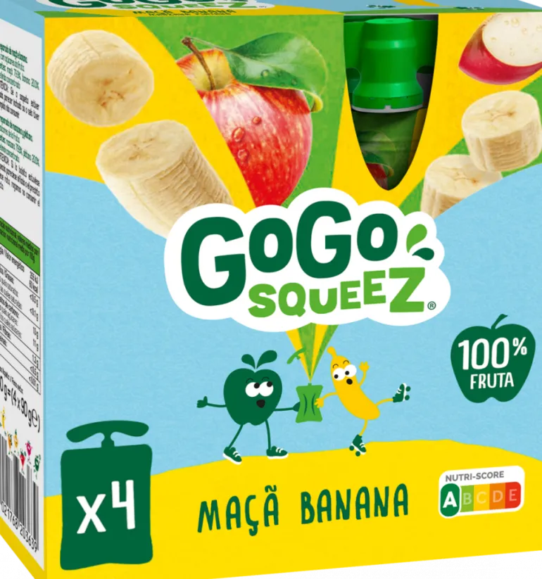 Bolsas de Fruta Maçã e Banana Pack 4