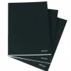 Caderno Agrafado A4 com Capa Preta 80 Folhas Pautadas