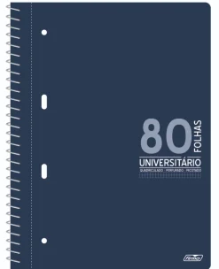 Caderno Espiral A5 Pautado 80 Folhas