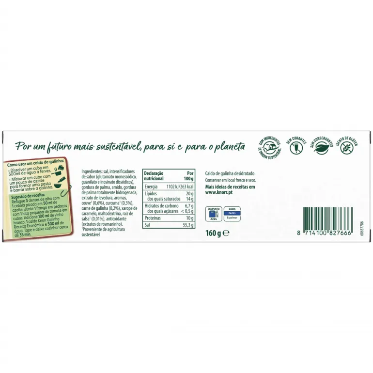 Caldo de Galinha Eco 16 Cubos