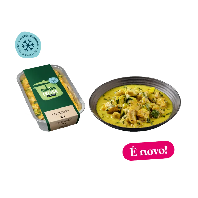 Caril de Frango e Courgette Congelado