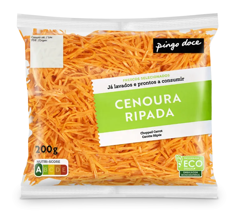 Cenoura Ripada Embalada