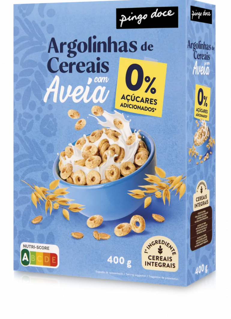 Cereais Argolinhas com Aveia