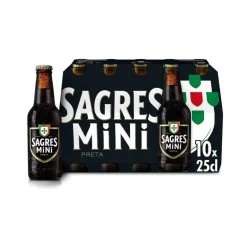 Cerveja com Álcool Preta Mini Pack 10