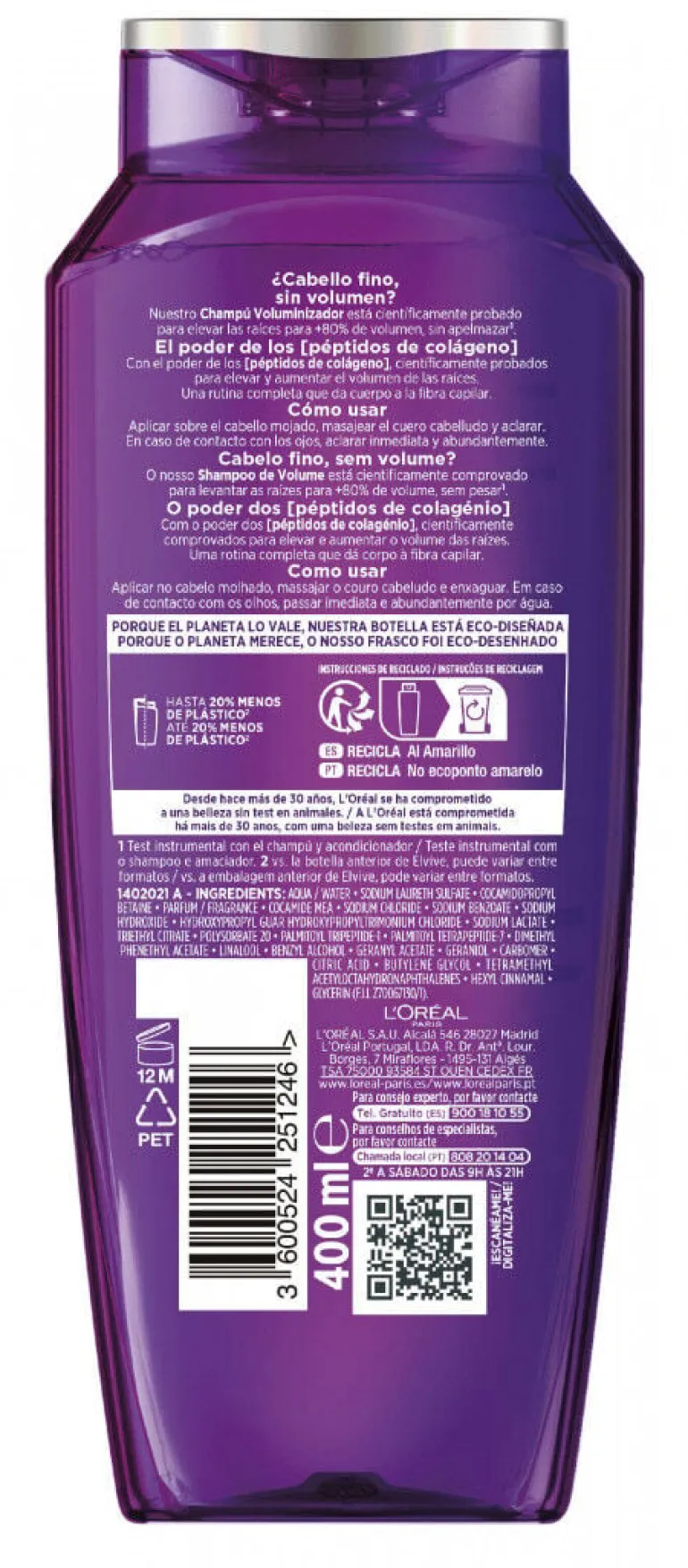 Champô Elvive Collagen Lifter