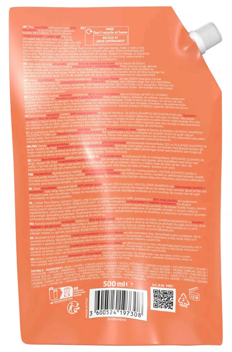 Champô Elvive Dream Long Refill