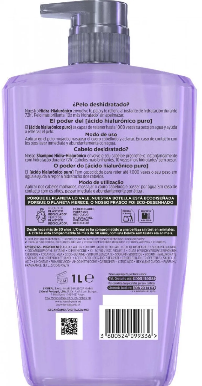 Champô Elvive Hidra Hialurónico