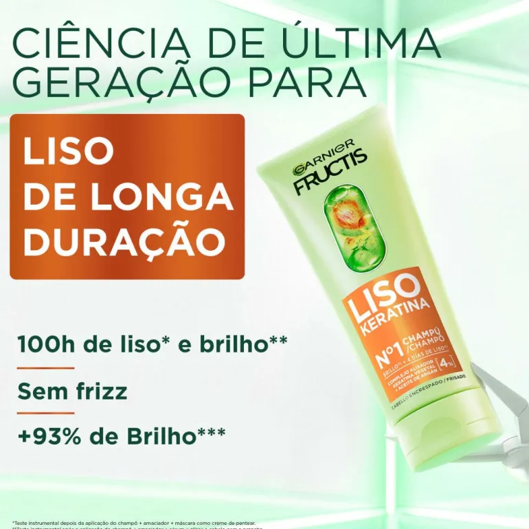 Champô Fructis Liso Keratina