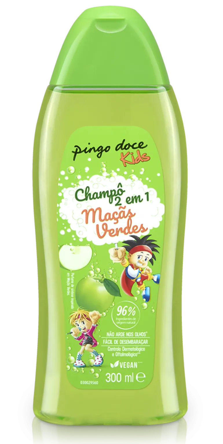 Champô Infantil 2 em 1 Maçãs Verdes