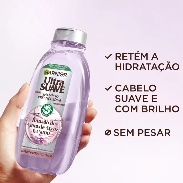 Champô Ultra Suave Água de Arroz e Amido