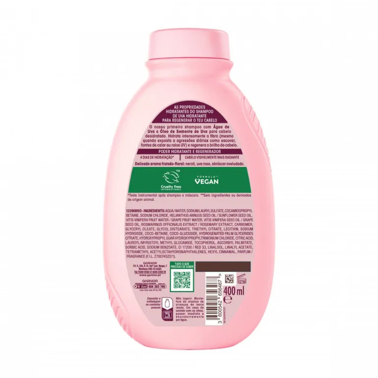 Champô Ultra Suave Uva Hidratante Regenerador