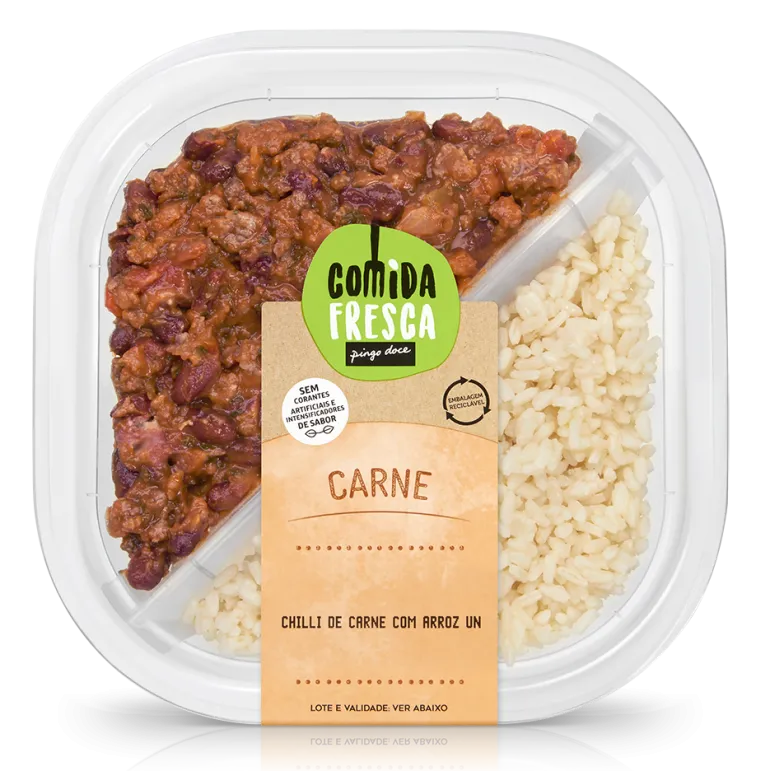 Chilli de Carne com Arroz