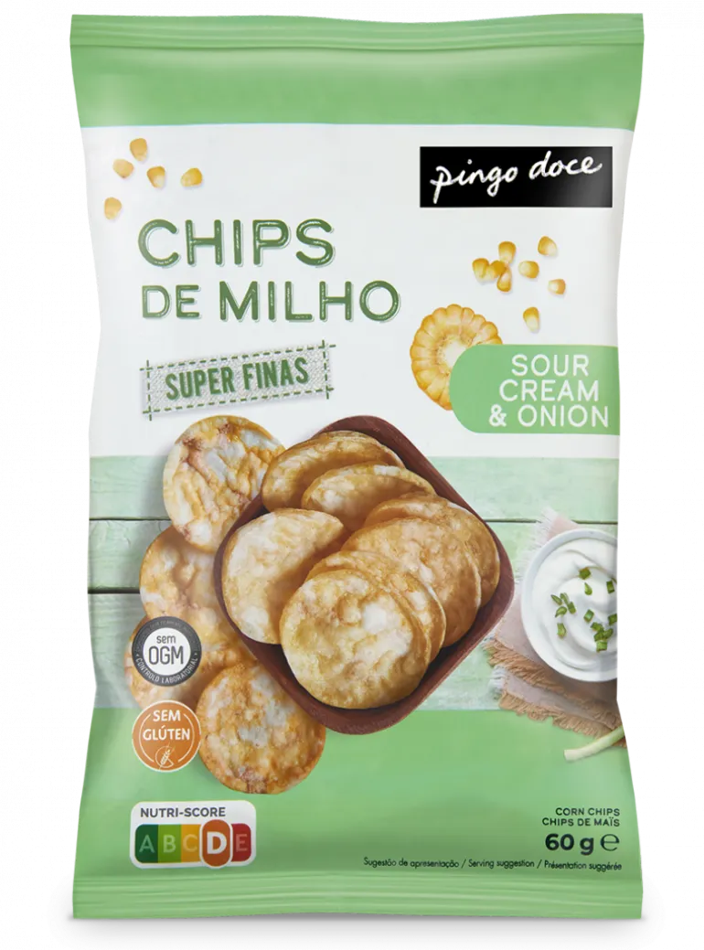 Chips de Milho Sour Cream & Onion