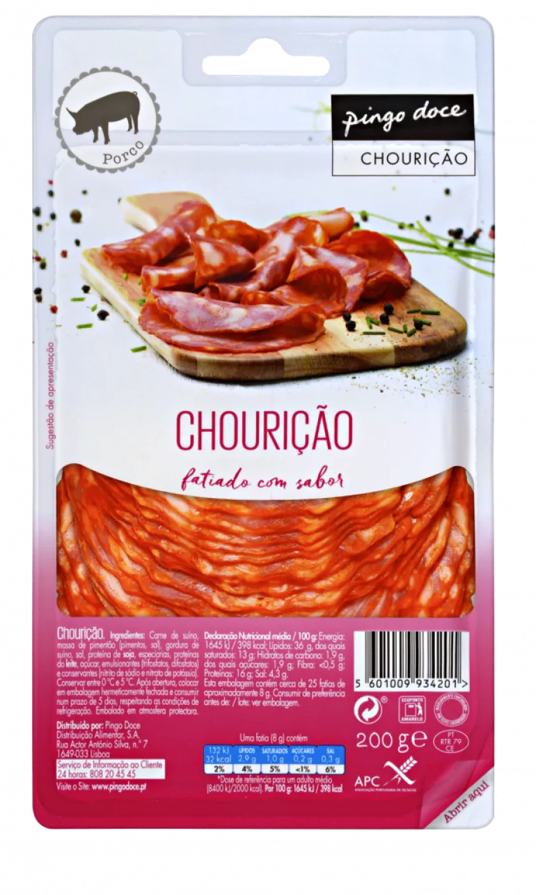 Chourição Fatiado Extra
