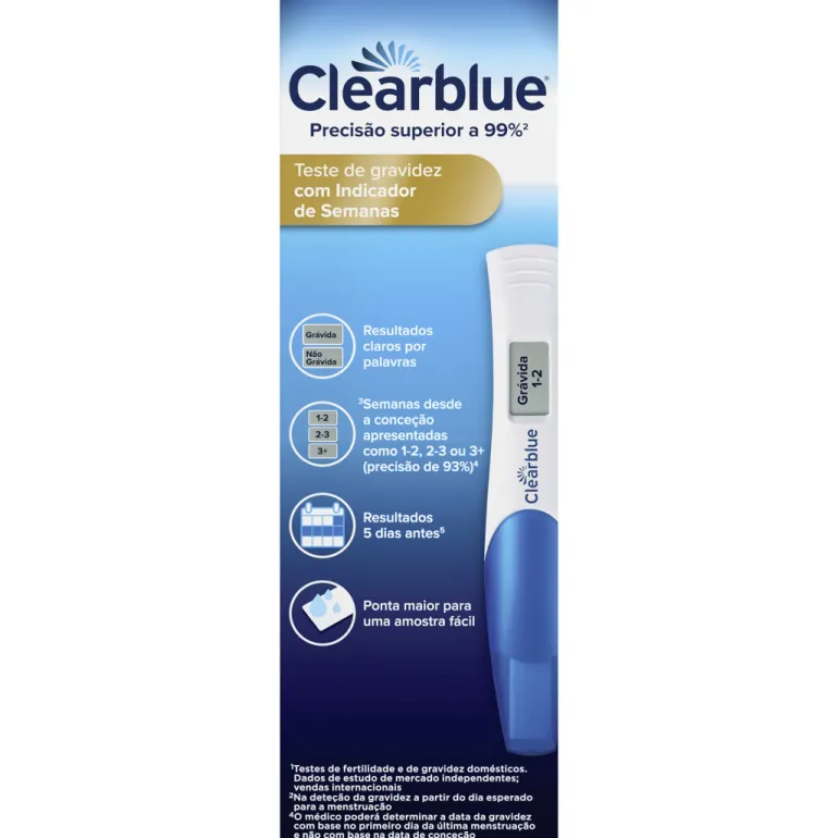 Clearblue Teste de Gravidez com Indicador de Semanas