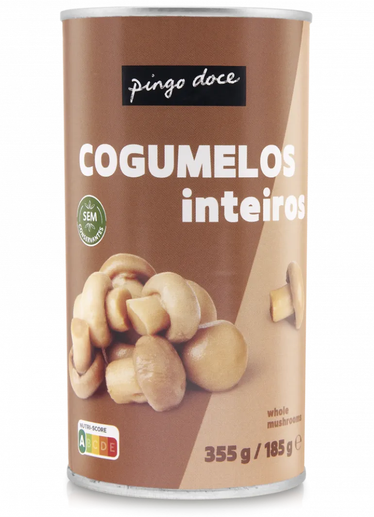 Cogumelos Inteiros em Lata