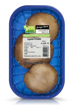 Cogumelos Portobello Grandes Embalados