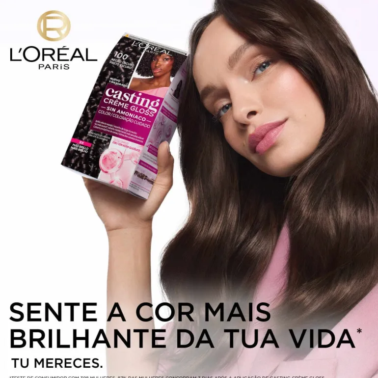 Coloração Casting Creme Gloss Preto Escuro 100