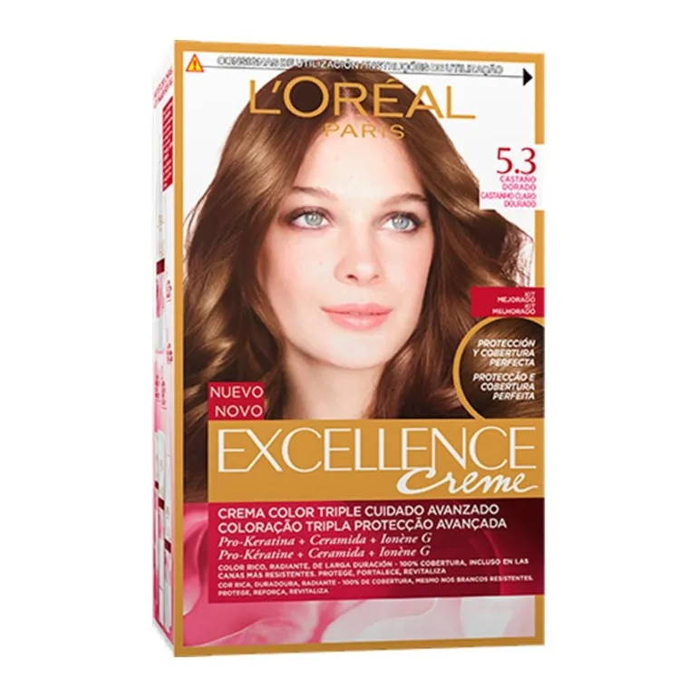 Coloração Excellence Castanho Claro Dourado 5.3