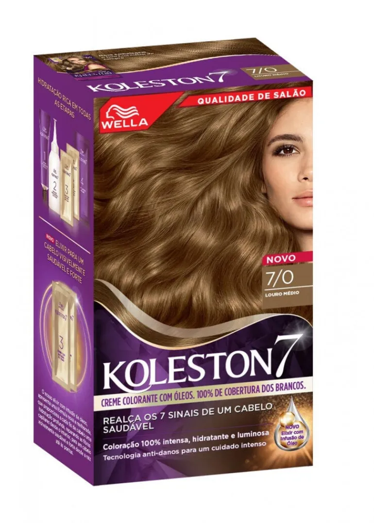 Coloração Koleston Louro Médio 7/0