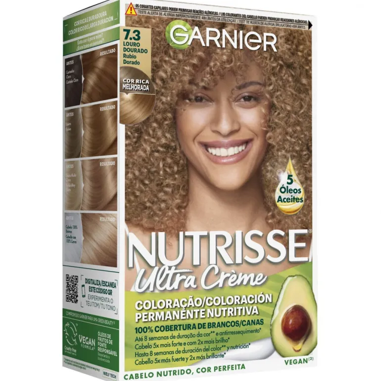 Coloração Nutrisse Louro Dourado 7.3