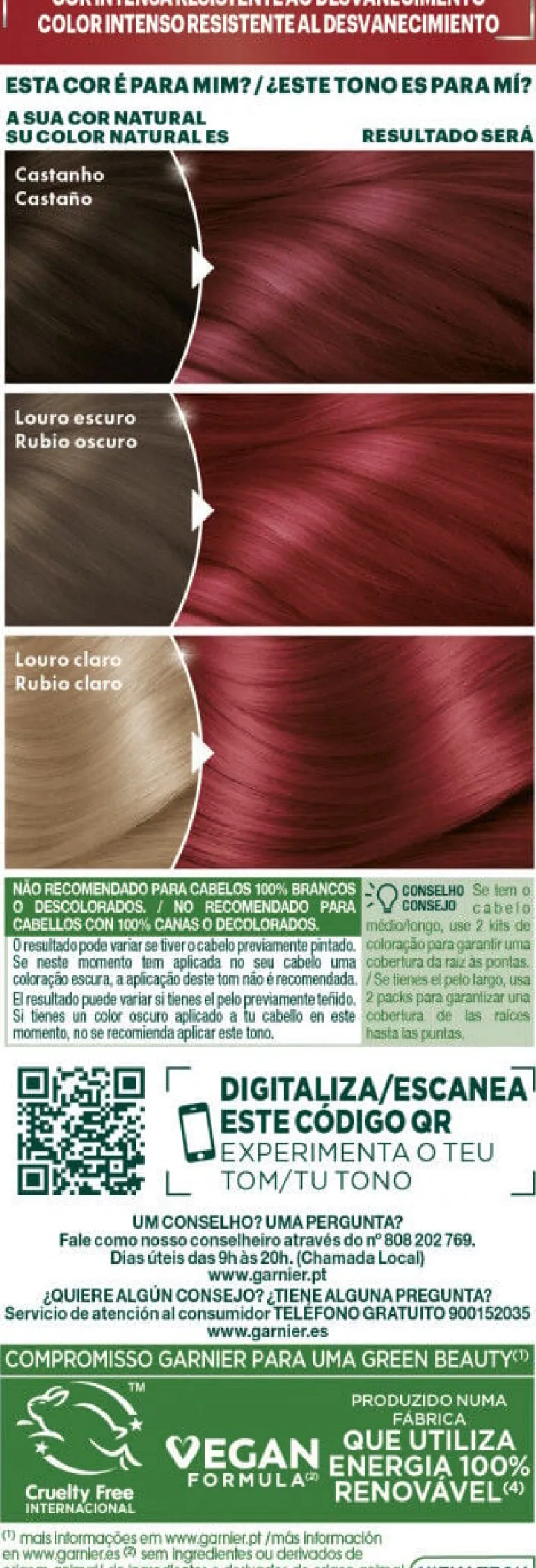 Coloração Nutrisse Vermelho Vibrante 6.6
