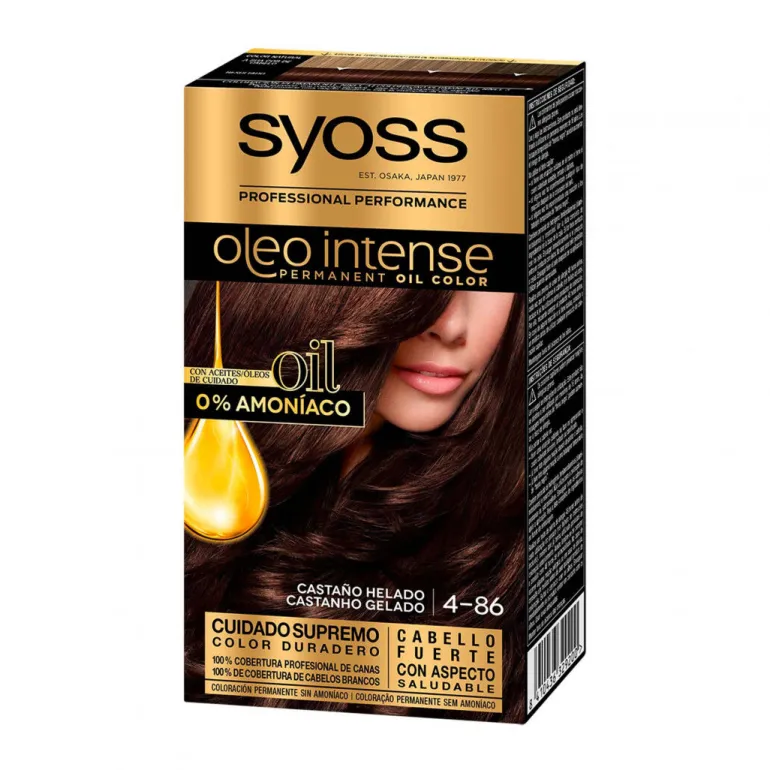 Coloração Syoss Oleo Intense Castanho Gelado 4.86