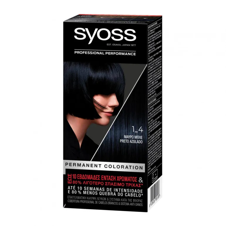 Coloração Syoss Preto Azulado 1.4