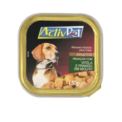 Comida Húmida Cão Raças Pequenas com Vitela e Frango em Molho