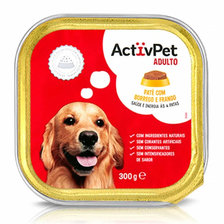 Comida Húmida para Cão Adulto Patê com Borrego e Frango