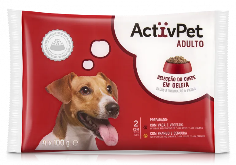 Comida Húmida para Cão Adulto Seleção de Carnes em Geleia