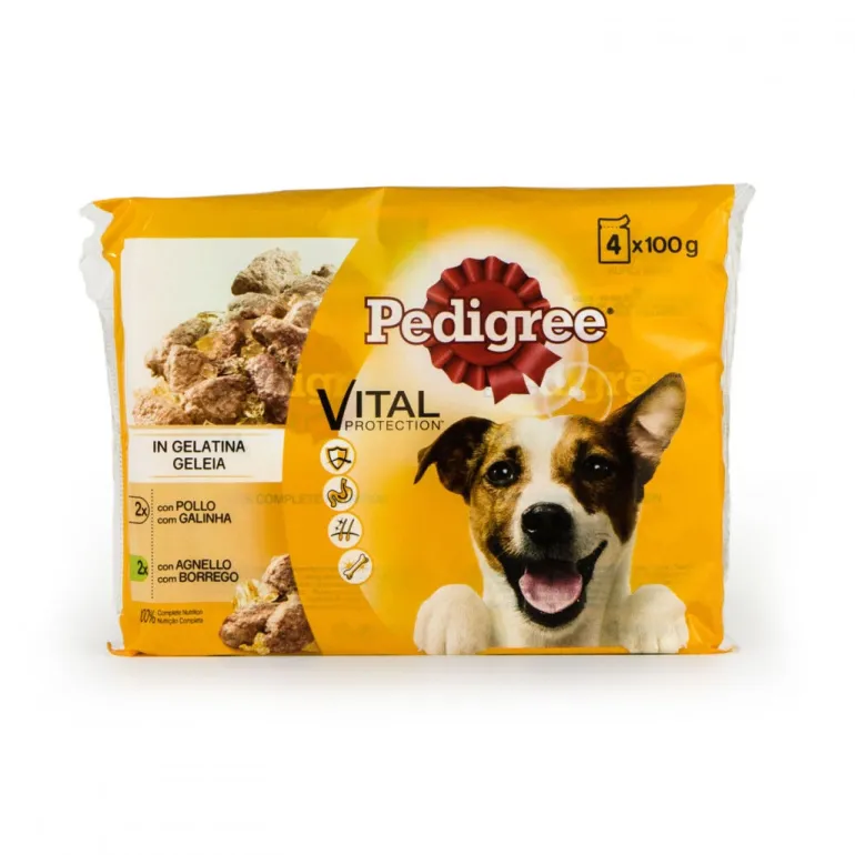 Comida Húmida para Cão com Galinha e Borrego em Geleia