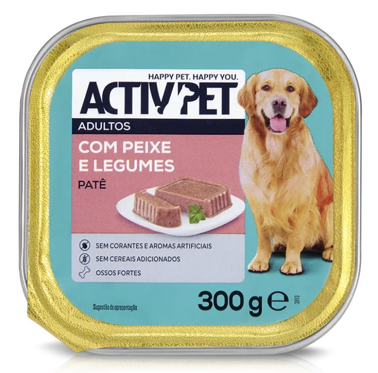 Comida Húmida para Cão com Peixe e Legumes