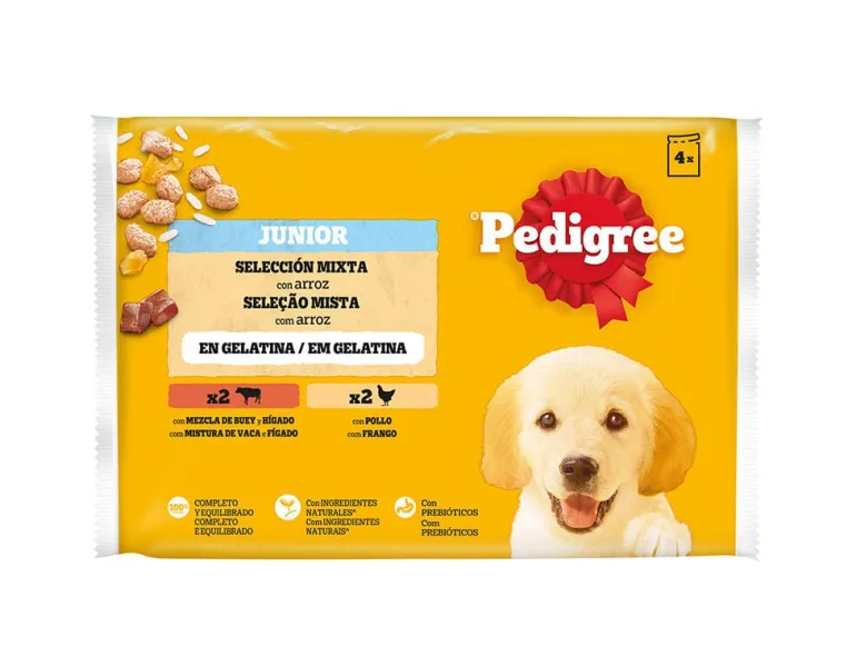 Comida Húmida para Cão Júnior Seleção de Carnes em Gelatina