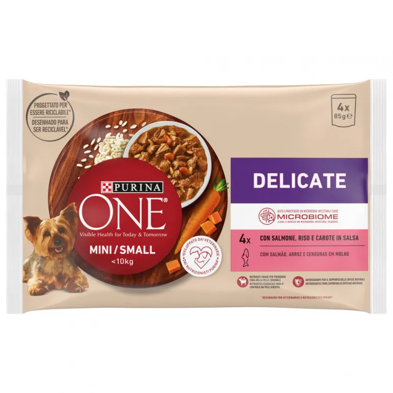 Comida Húmida para Cão <10kg Delicate com Salmão