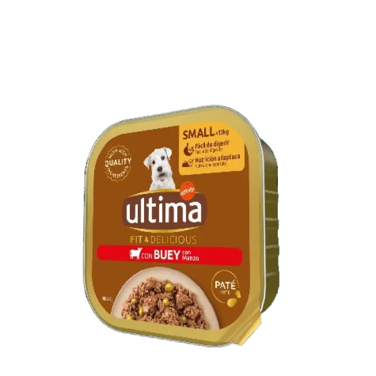 Comida Húmida para Cão <10kg Patê com Vaca
