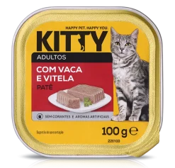 Comida Húmida para Gato Adulto Patê com Vaca e Vitela